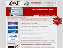 Tablet Screenshot of lms-laser.de